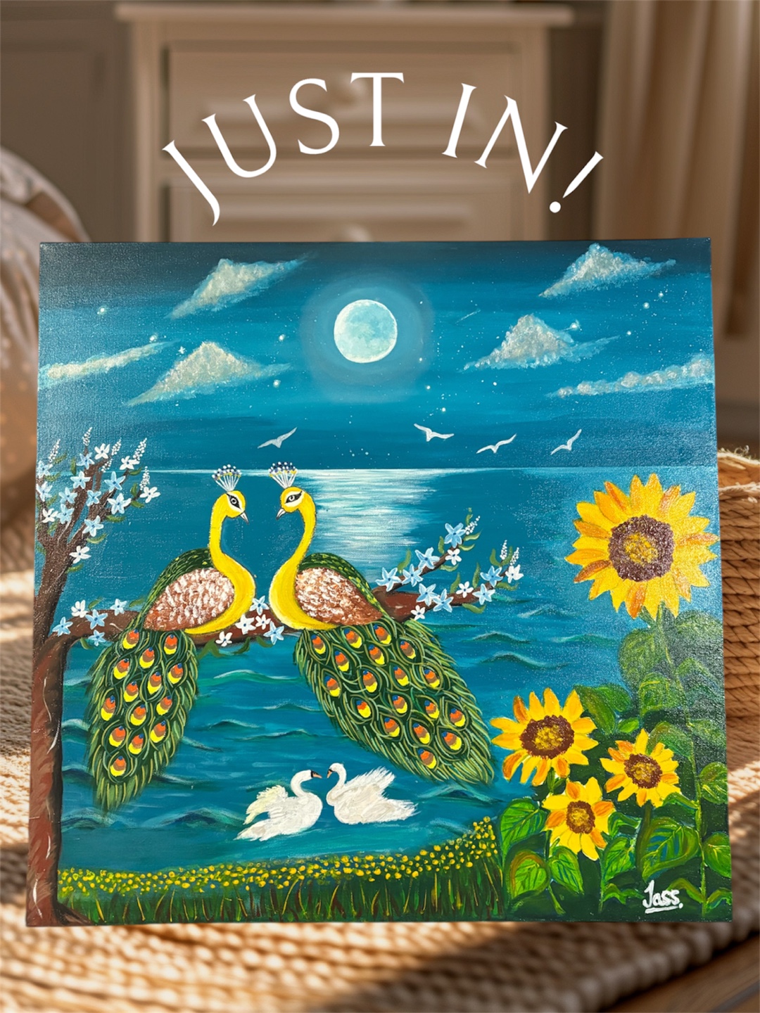 Set of 3 Original Acrylic Paintings on Canvas - photo 4