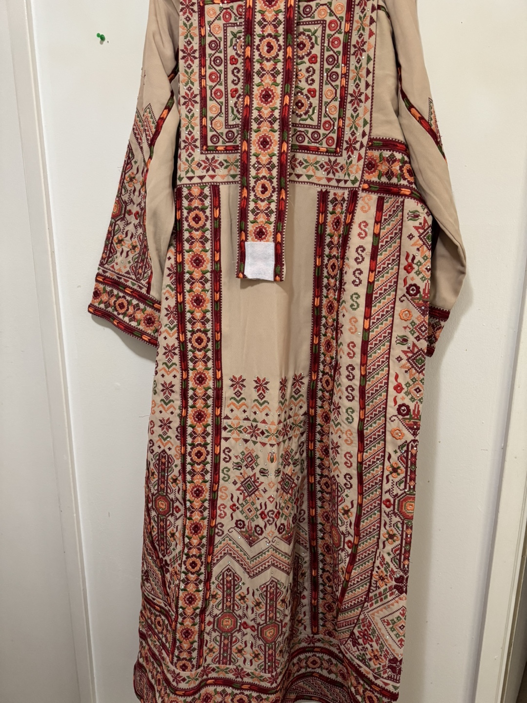 Embroidered Beige Dress size 4 - photo 4