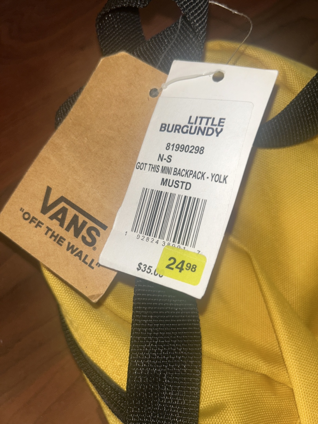 New Vans Got This Mini Backpack - Yolk Mustd - photo 3