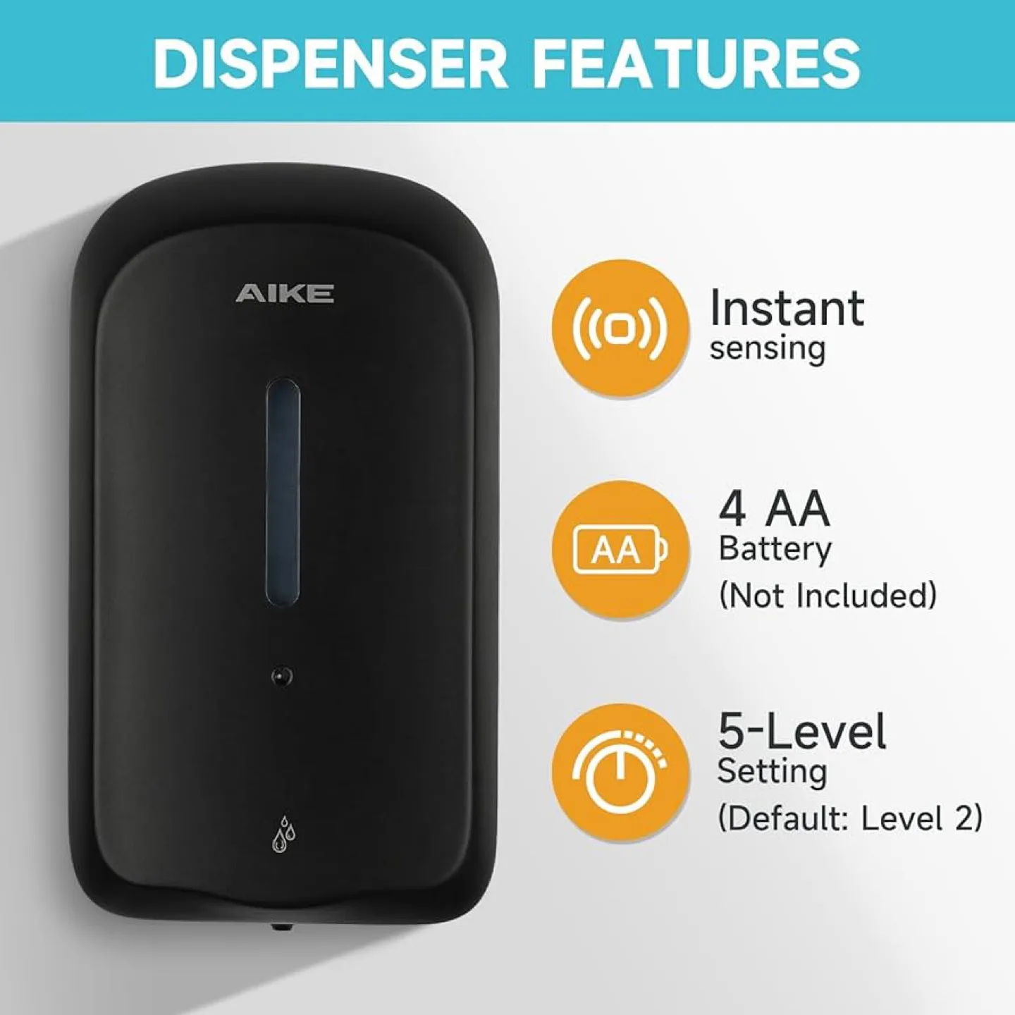 Automatic Wall Mount Liquid Soap Dispenser 1L image indicator(5)