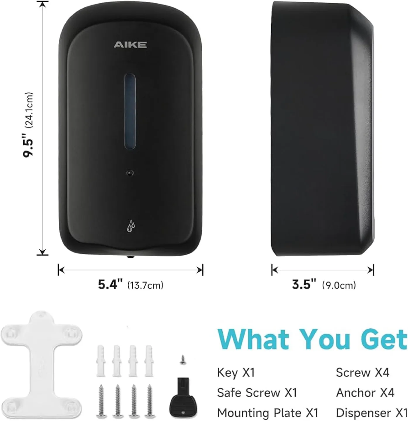 Automatic Wall Mount Liquid Soap Dispenser 1L image indicator(2)