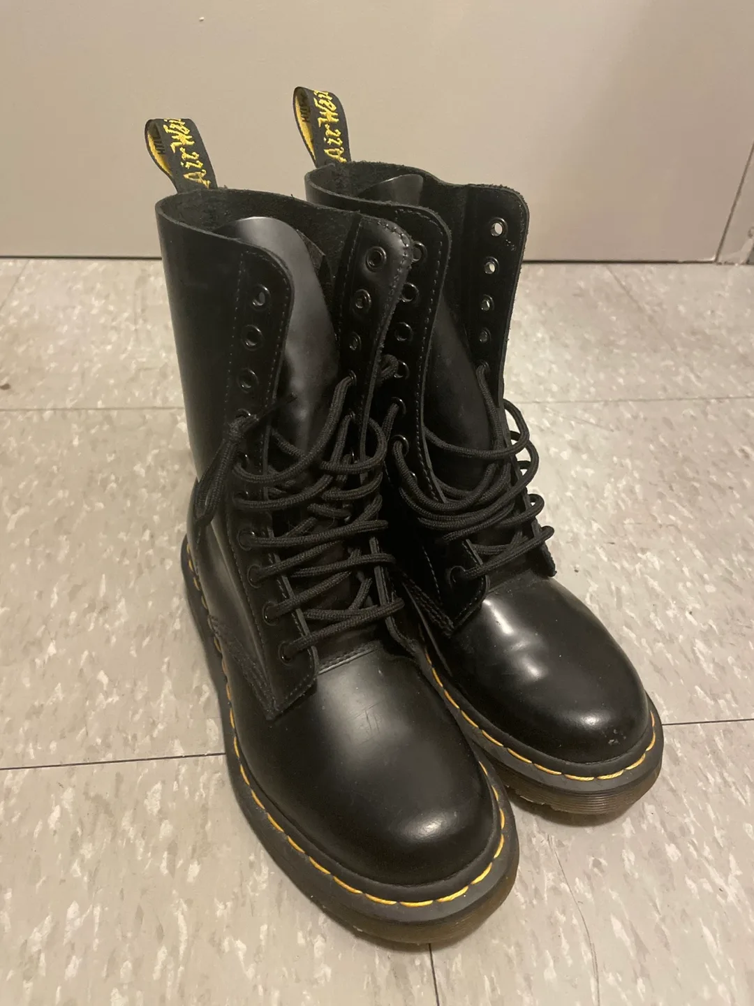 Dr. Martens Black Leather Boots - Women's US 6 thumbnail