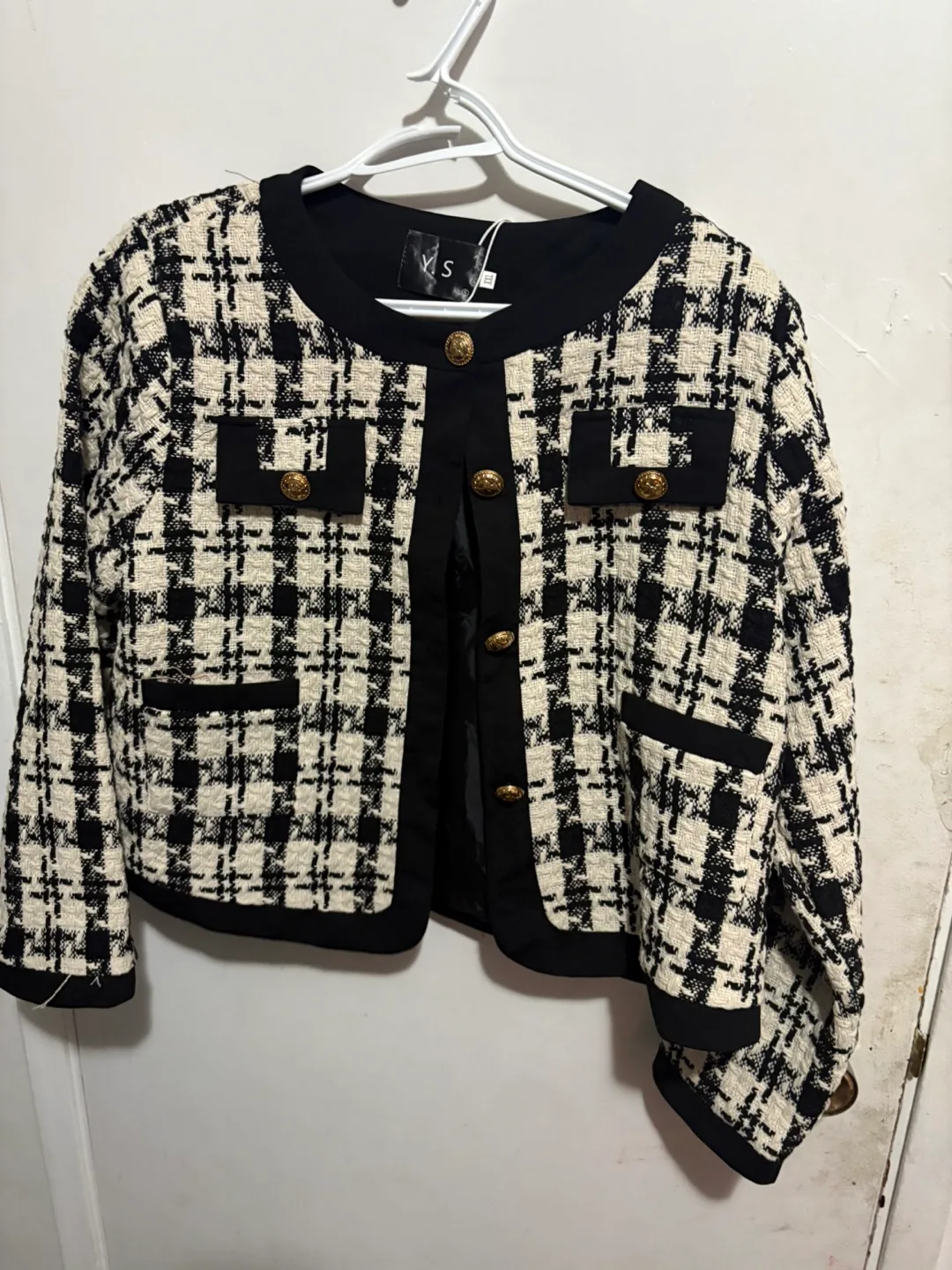 V.S. Black & White Tweed Jacket thumbnail