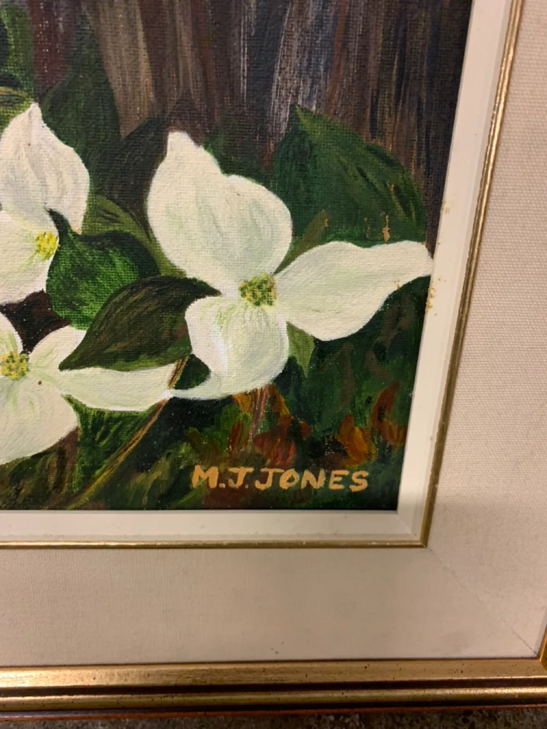 M.J. Jones Framed Floral Painting image indicator(2)