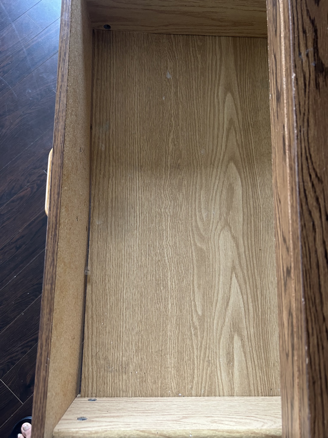 Wooden Cabinet with Drawer & Glass Doors #Freecycle - photo 5