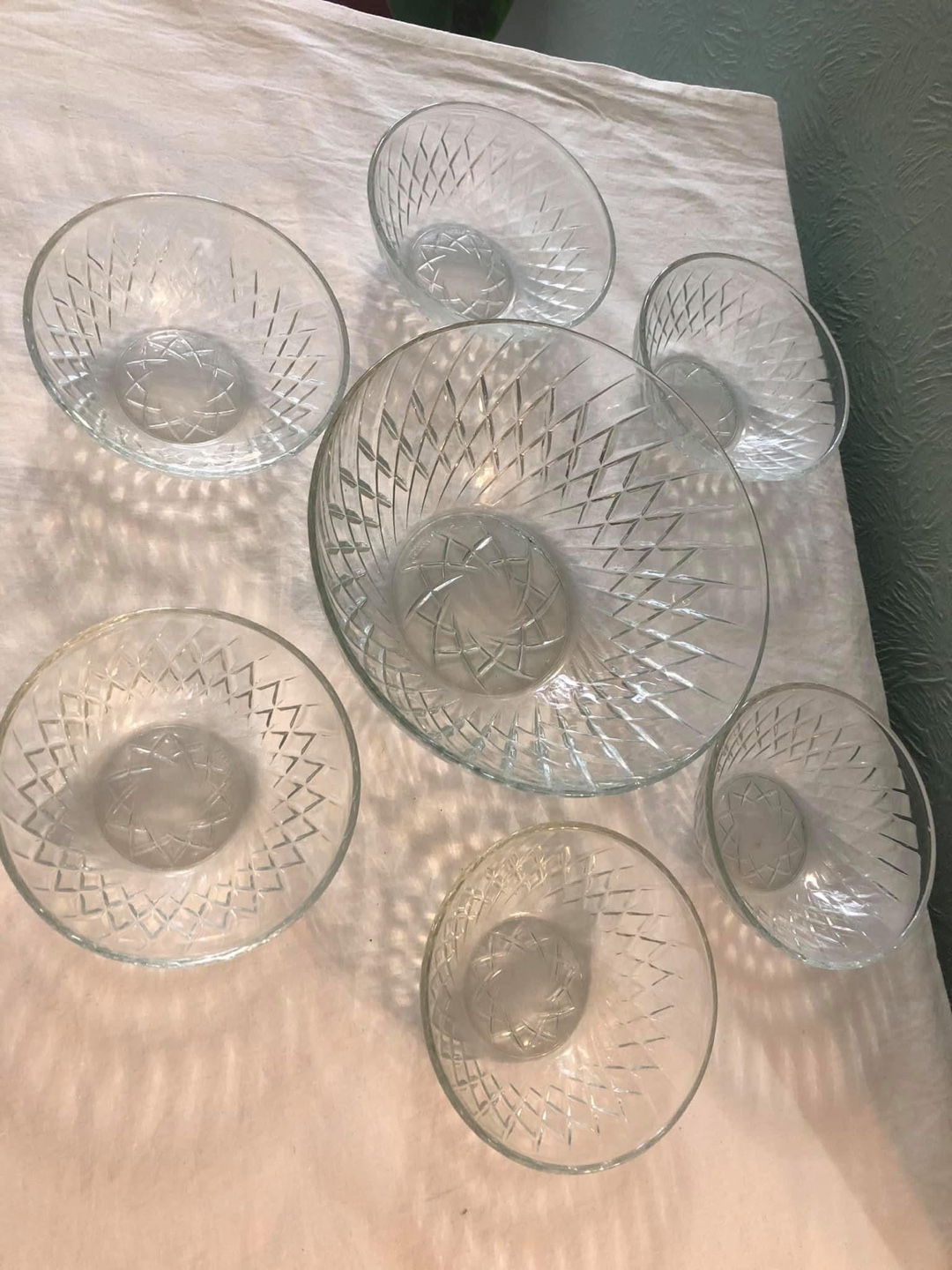 Crystal Glass Bowl Set (7 pieces) - photo 4