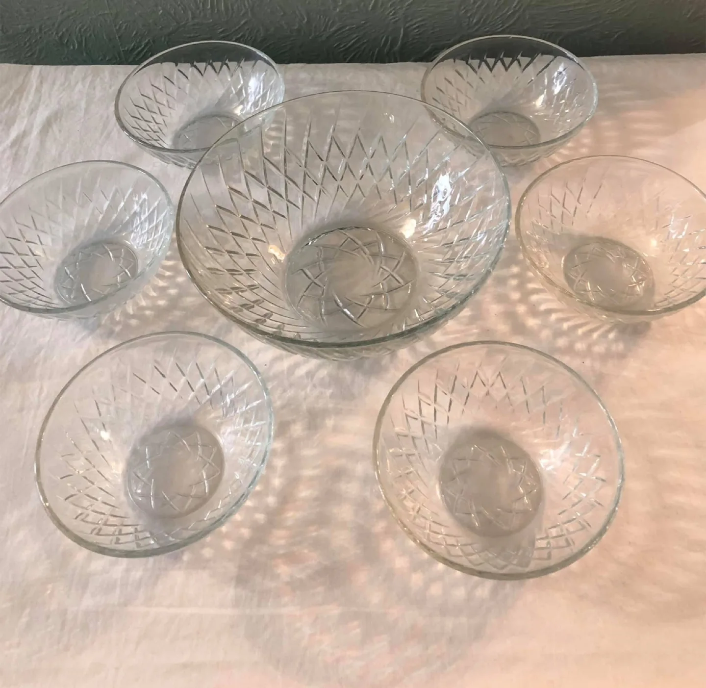 Crystal Glass Bowl Set (7 pieces) thumbnail
