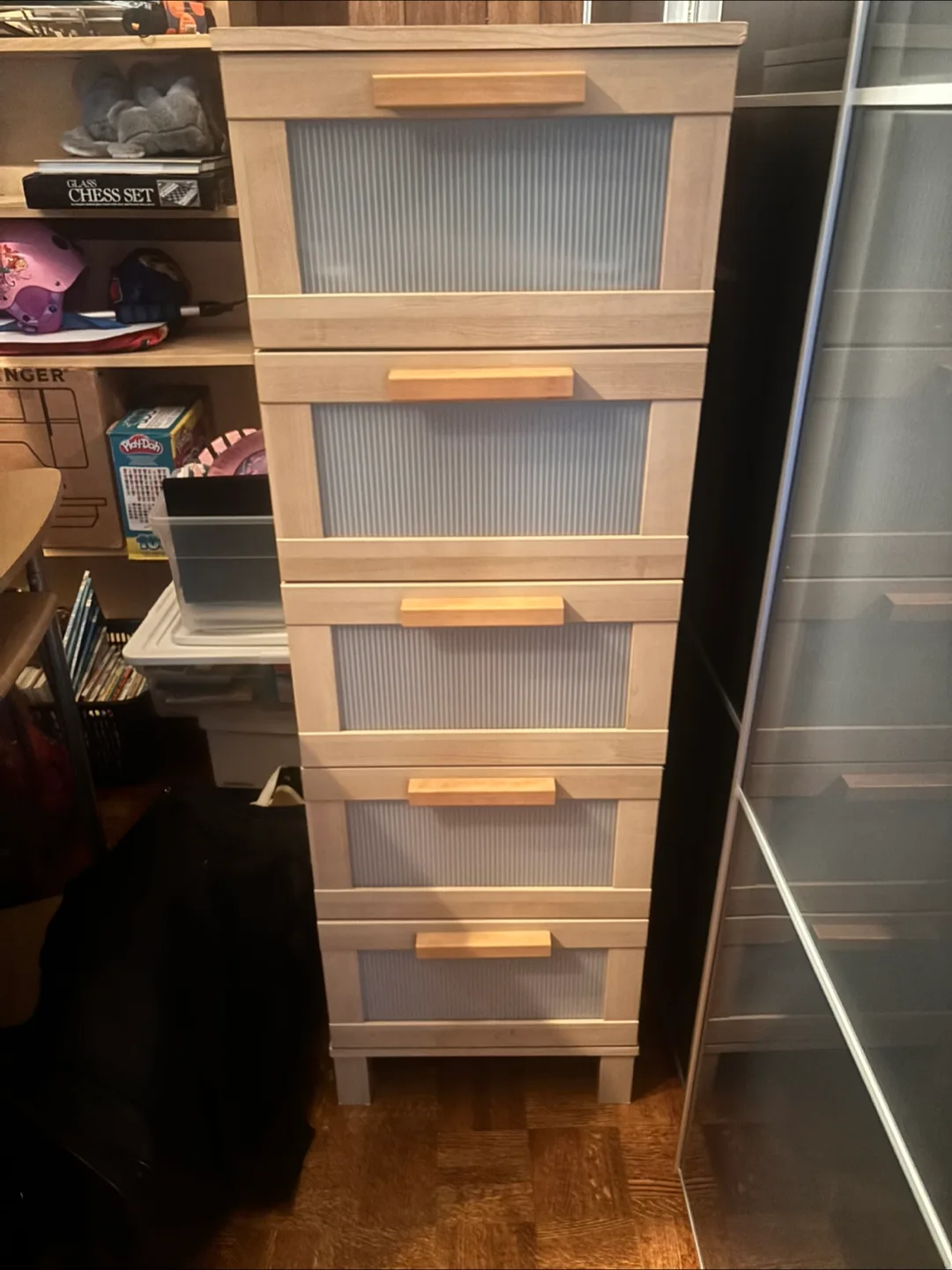 IKEA Hemnes 5-Drawer Chest - Light Brown thumbnail