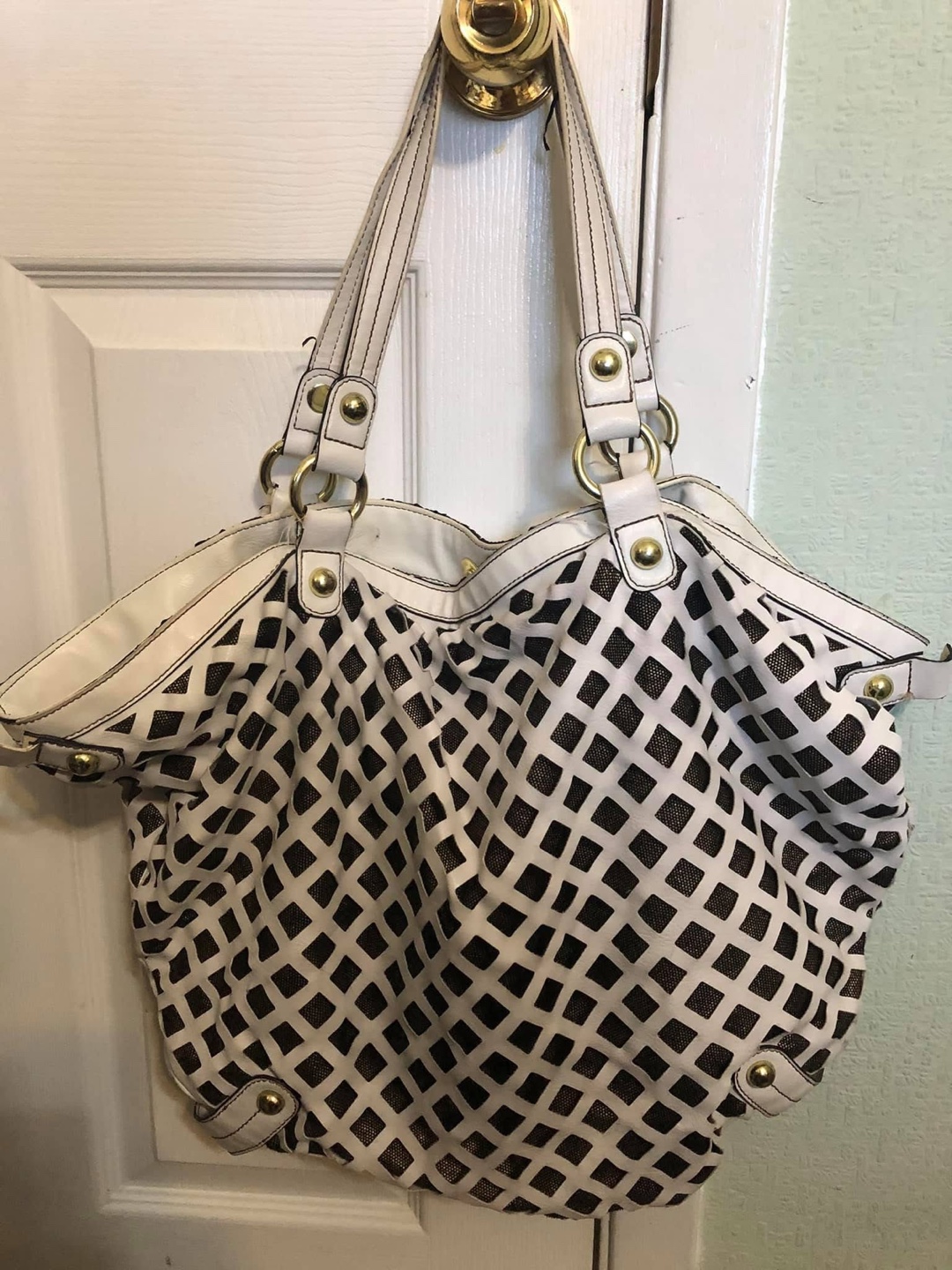 Nine West Shoulder Bag - White & Brown