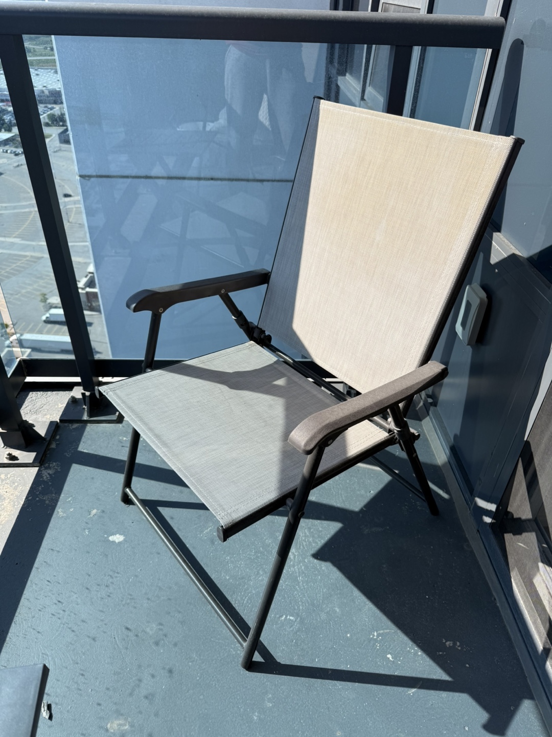 2 x Bluebay Sling Chair + Adirondack Side Table