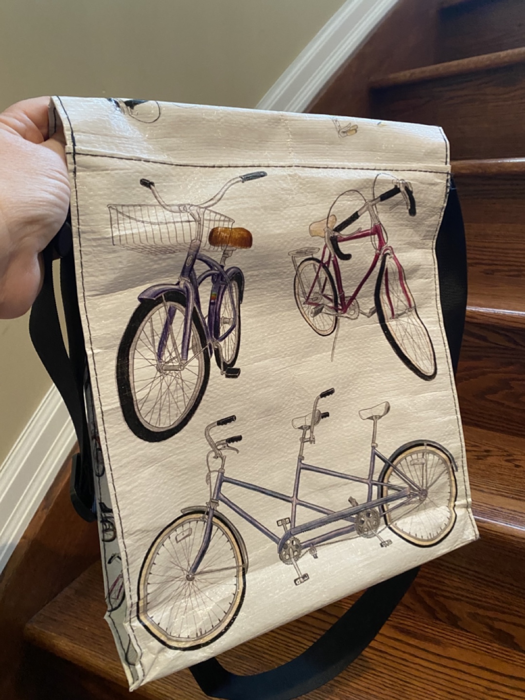 Blue Q Bike Print Shoulder Bag - photo 4