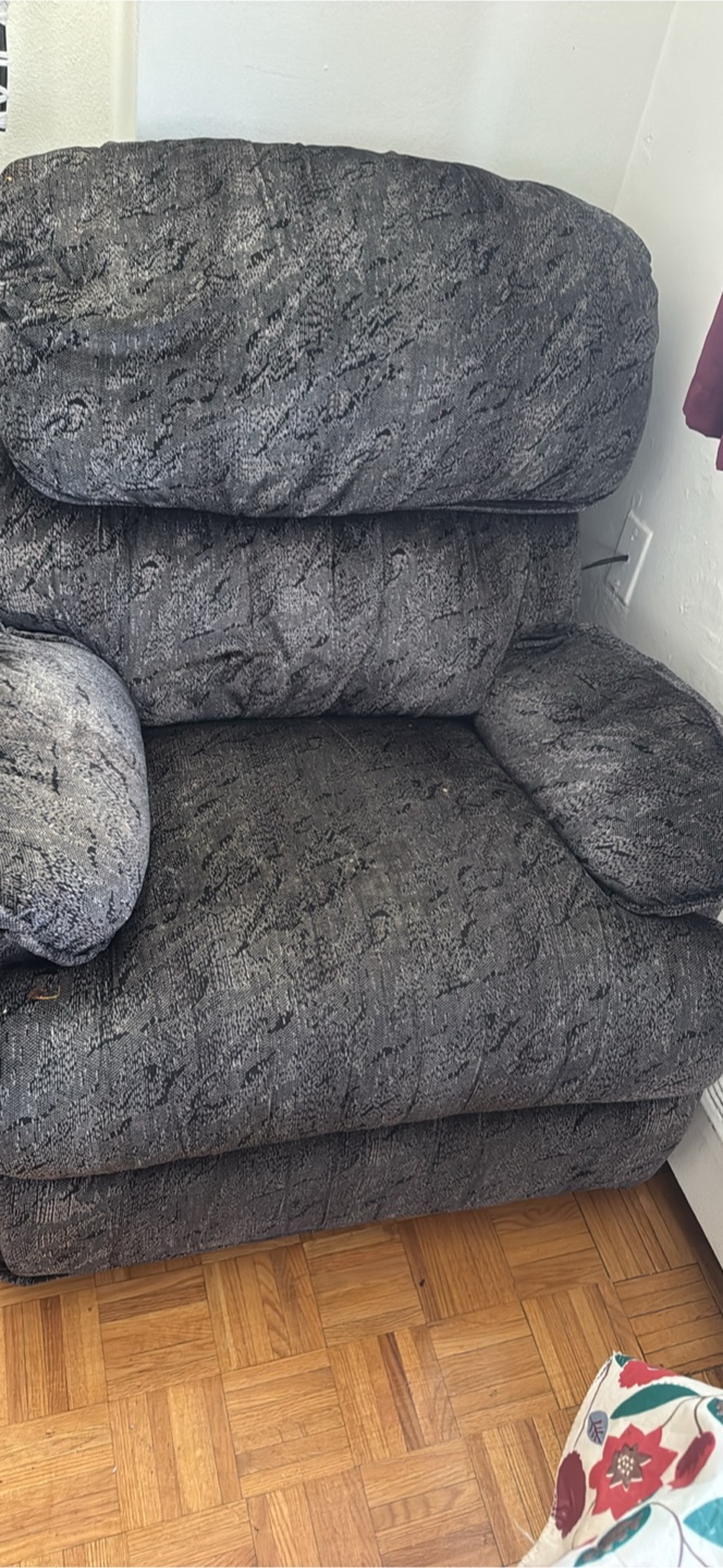 Moving Sale - Grey Reclining Sofa - photo 2