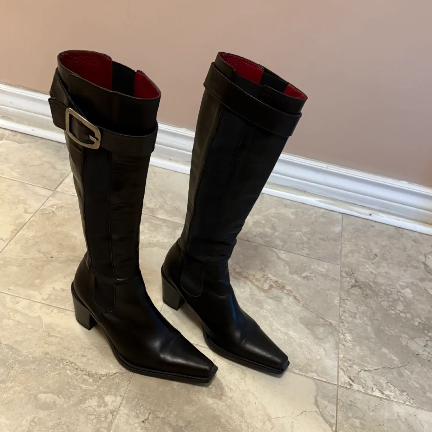 Black Leather Boots ! image indicator(4)