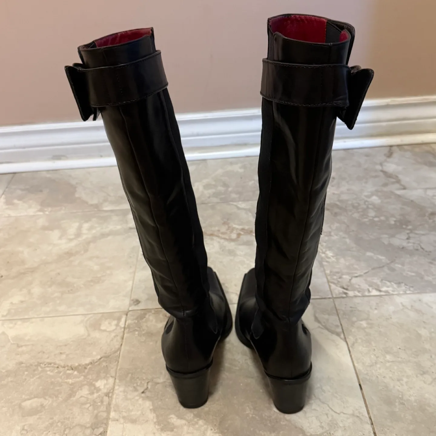 Black Leather Boots ! image indicator(3)