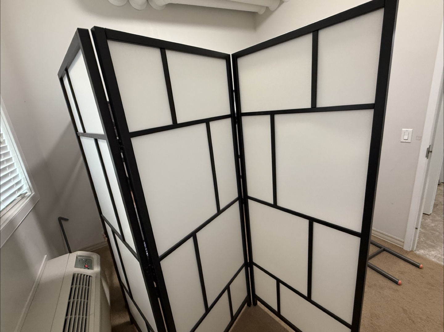 IKEA RISÖR Room Divider - White/Black