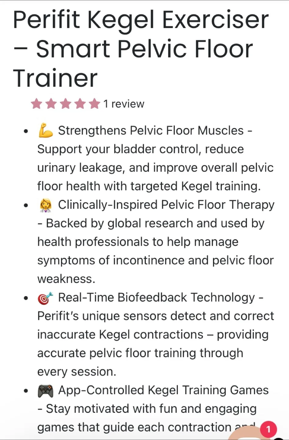 Perifit Kegel Exerciser - Pink image indicator(5)