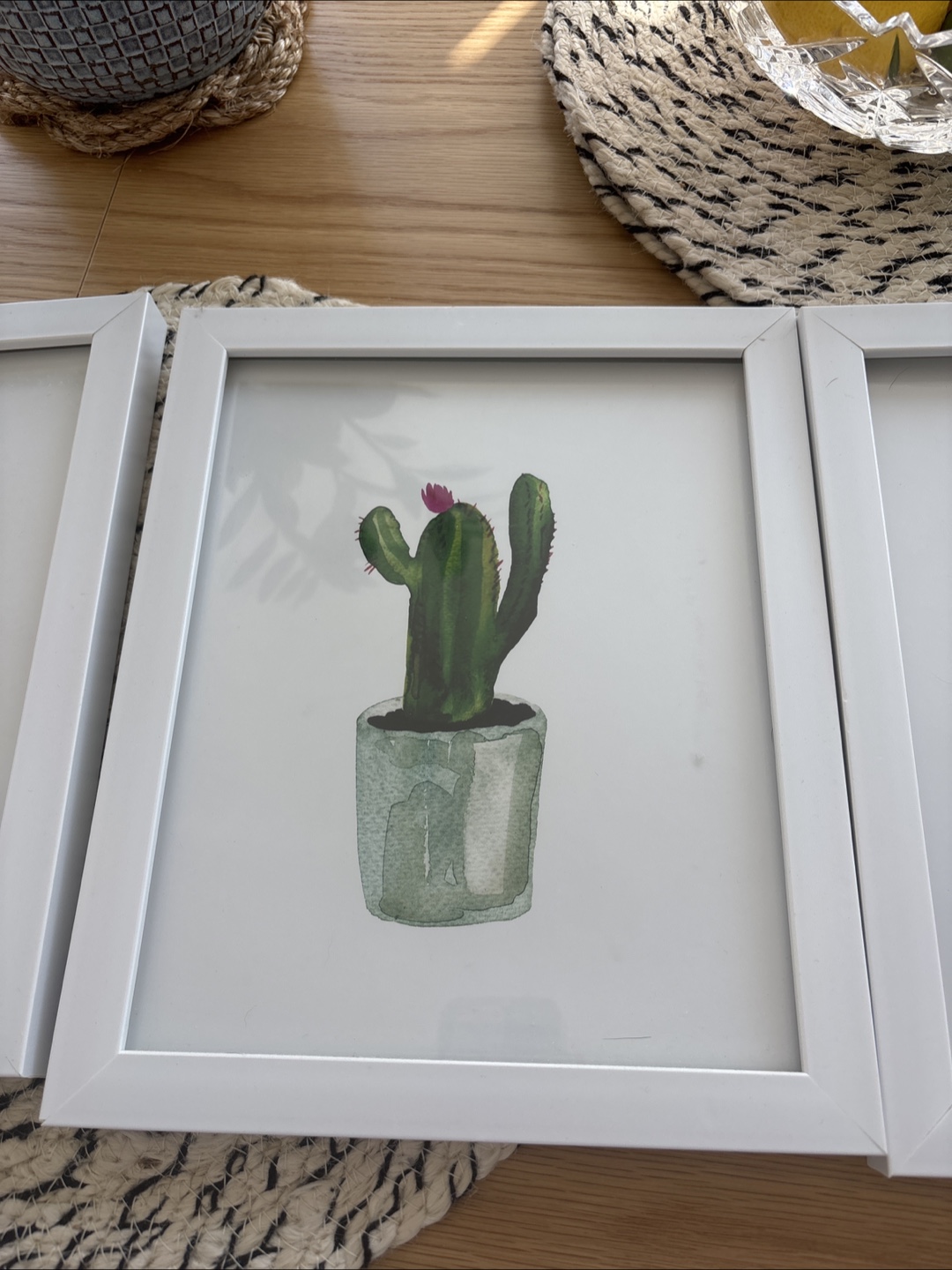 Cactus Print Framed Wall Art - Set of 3 - photo 3