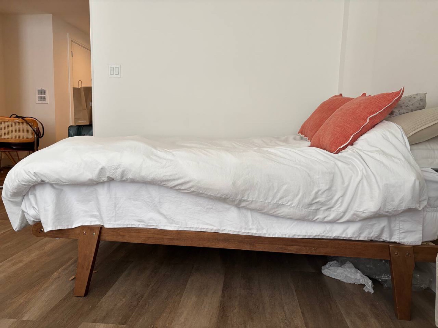 Solid wood platform bed frame FULL
