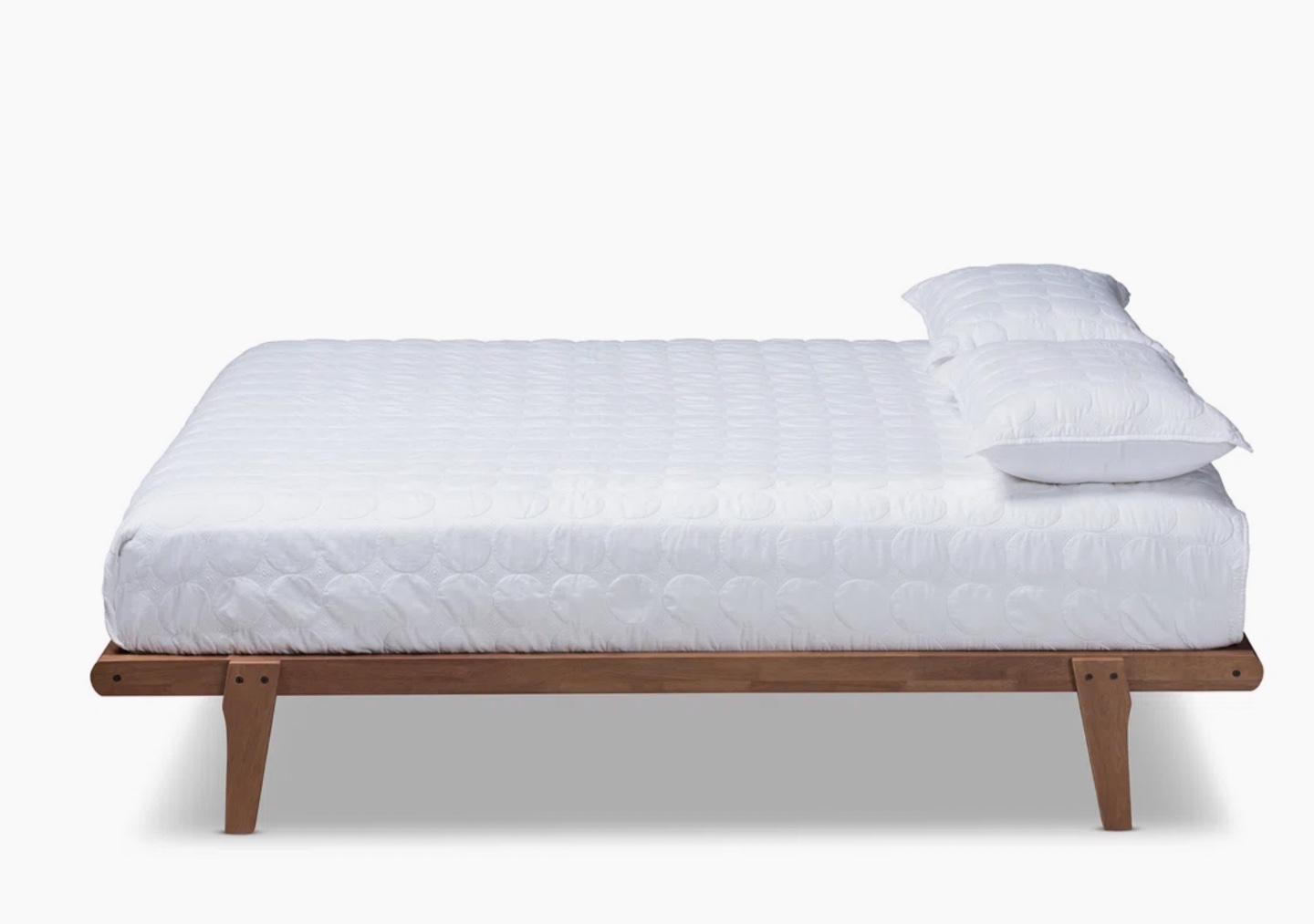 Solid wood platform bed frame FULL - photo 4