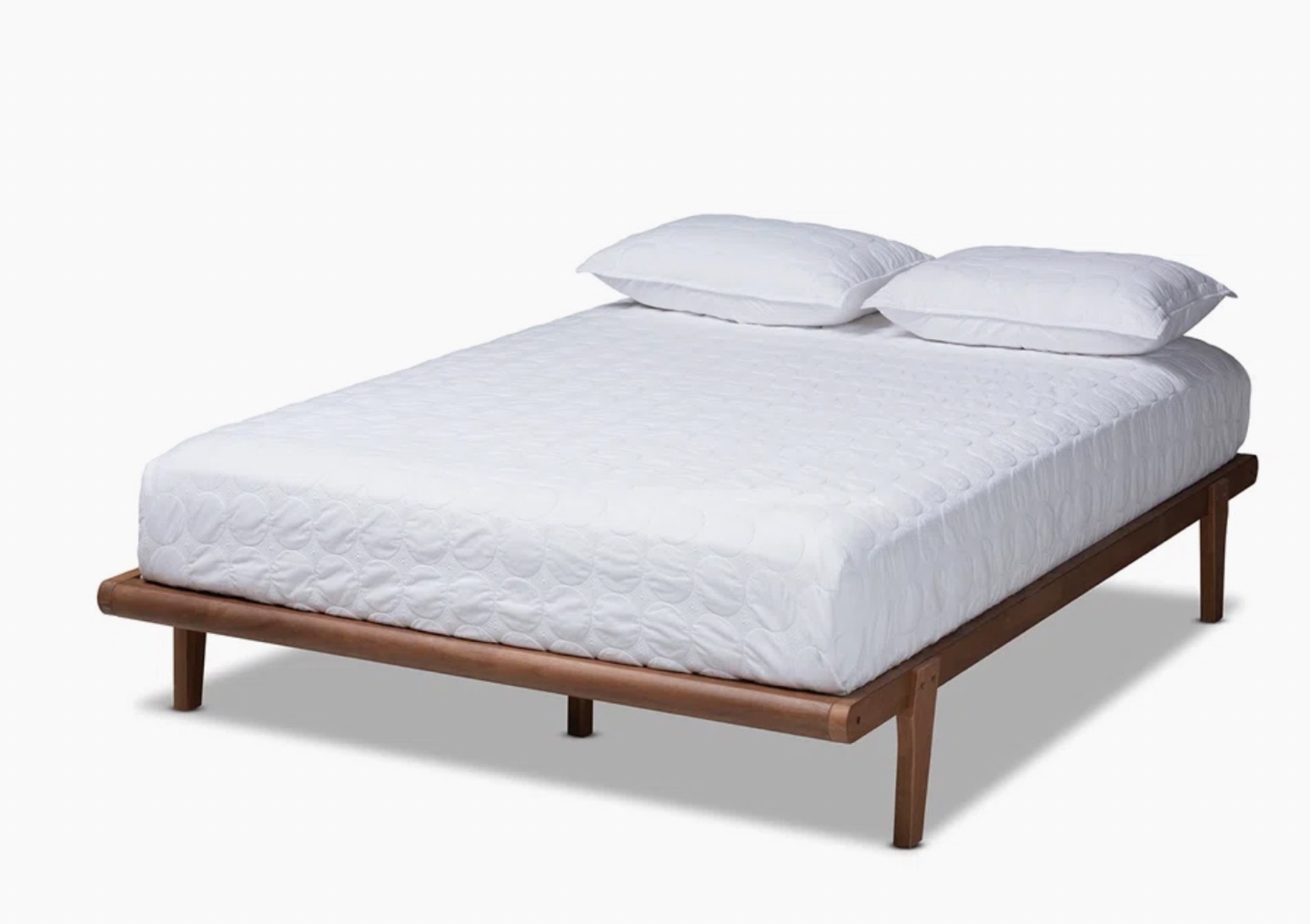Solid wood platform bed frame FULL - photo 2