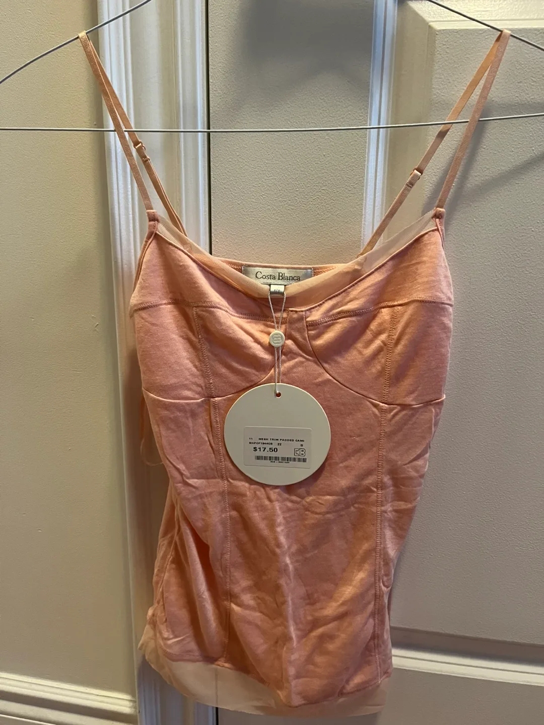 Costa Blanca Pink Cami Top - New with Tags! Size small thumbnail
