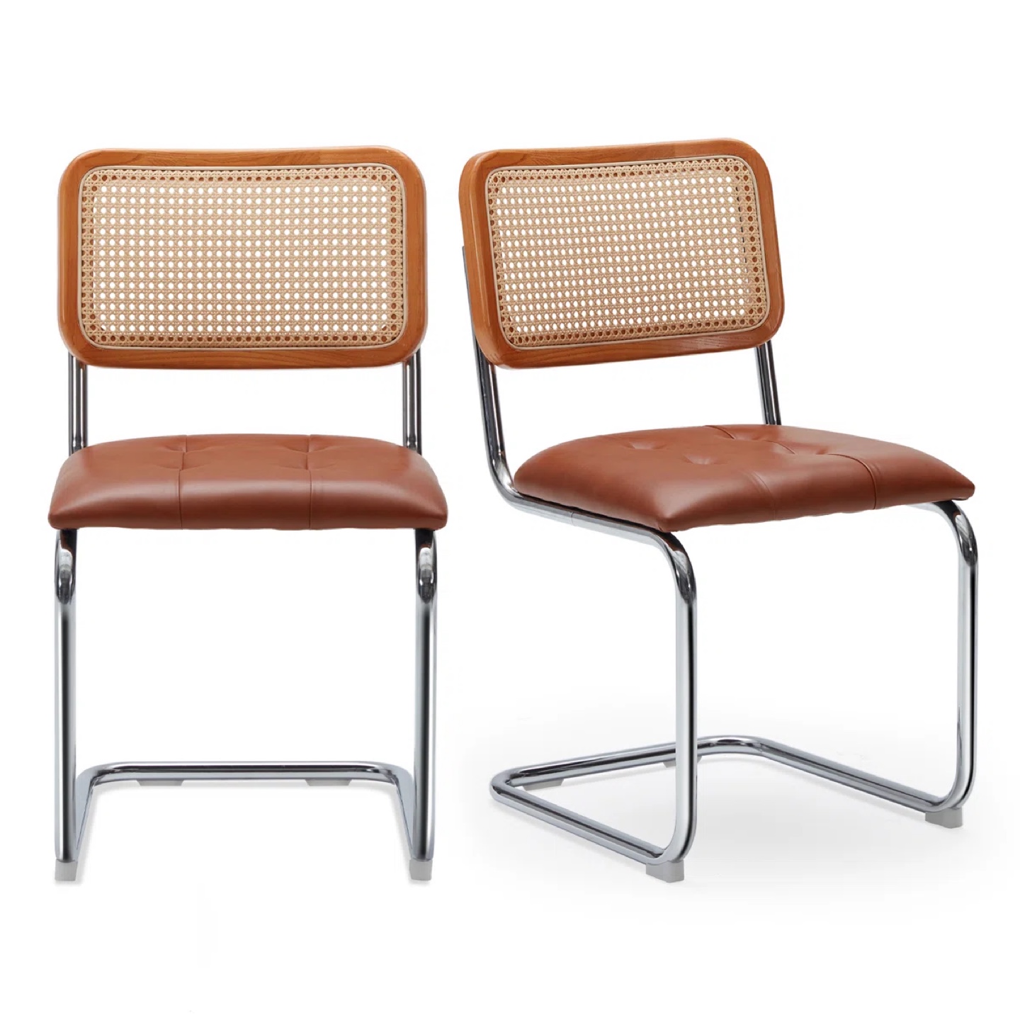 Set of 2 upholstered MCM dining chairs - photo 2