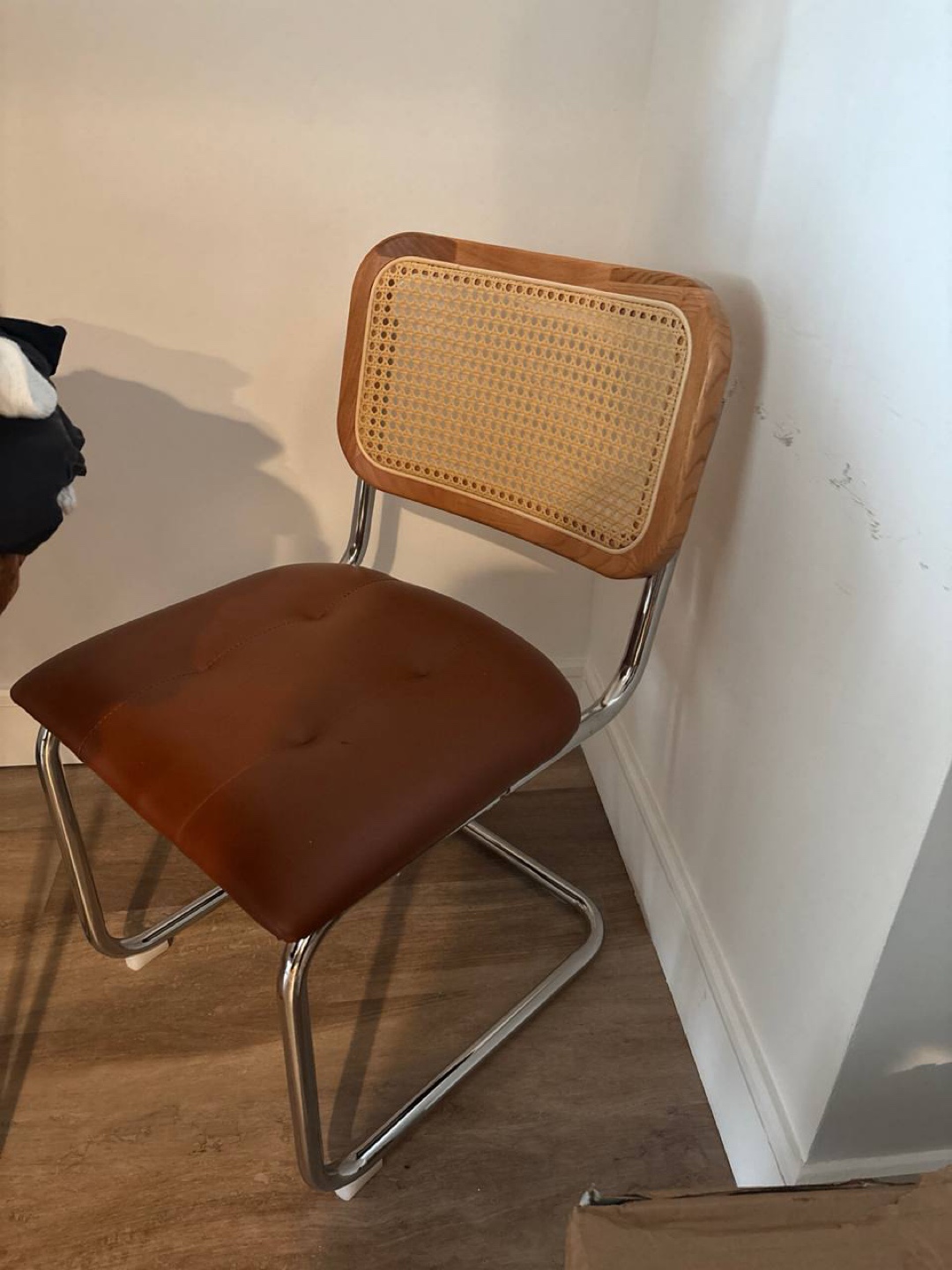 Set of 2 upholstered MCM dining chairs