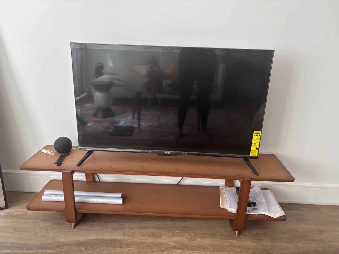 Bamboo tv console