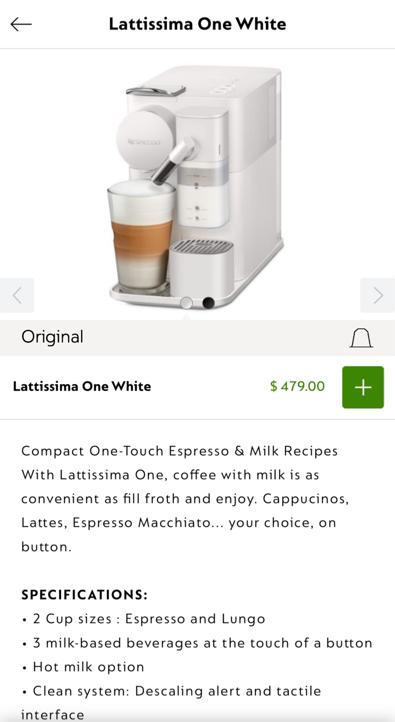 DeLonghi Nespresso Lattissima One Coffee Machine - photo 2