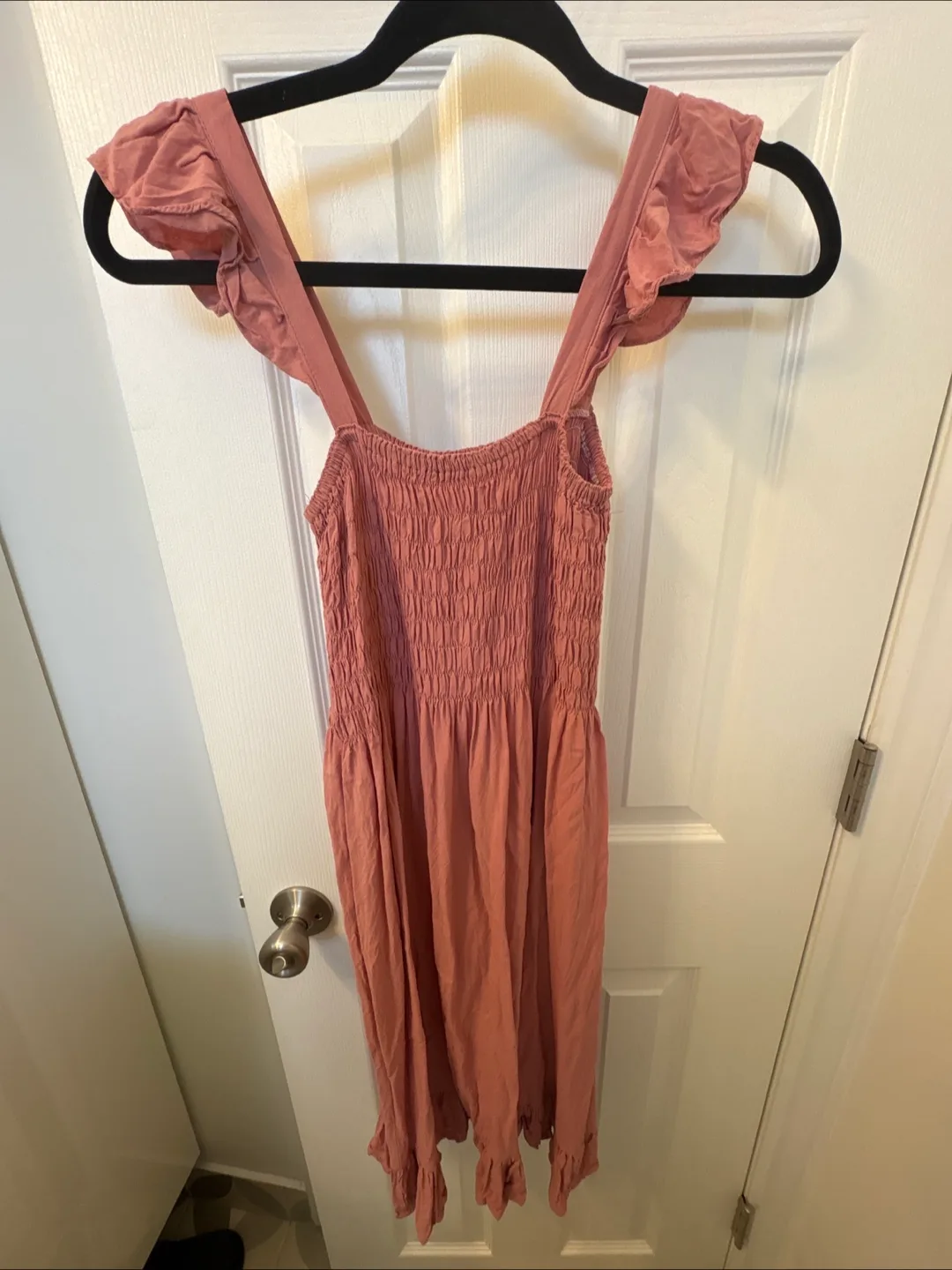 Pink Ruffle Sleeved Dress thumbnail