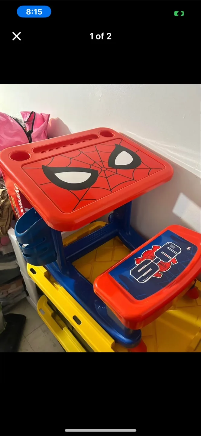 Spiderman Kids Desk and Chair Set thumbnail