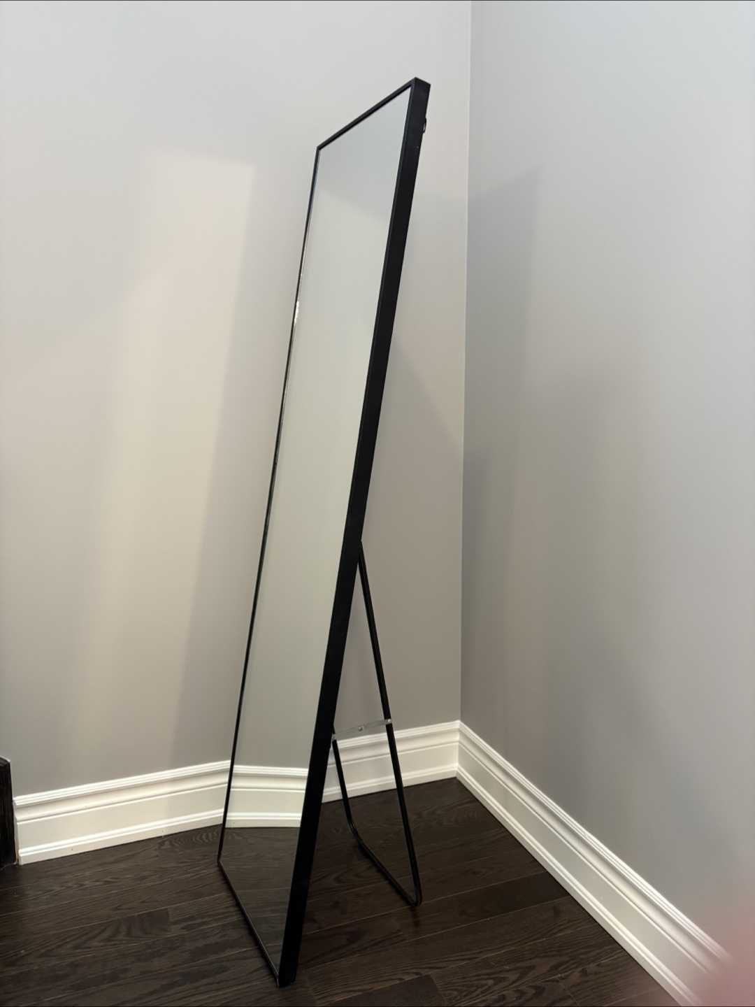 Full Length Mirror with Stand - Black Frame - photo 5