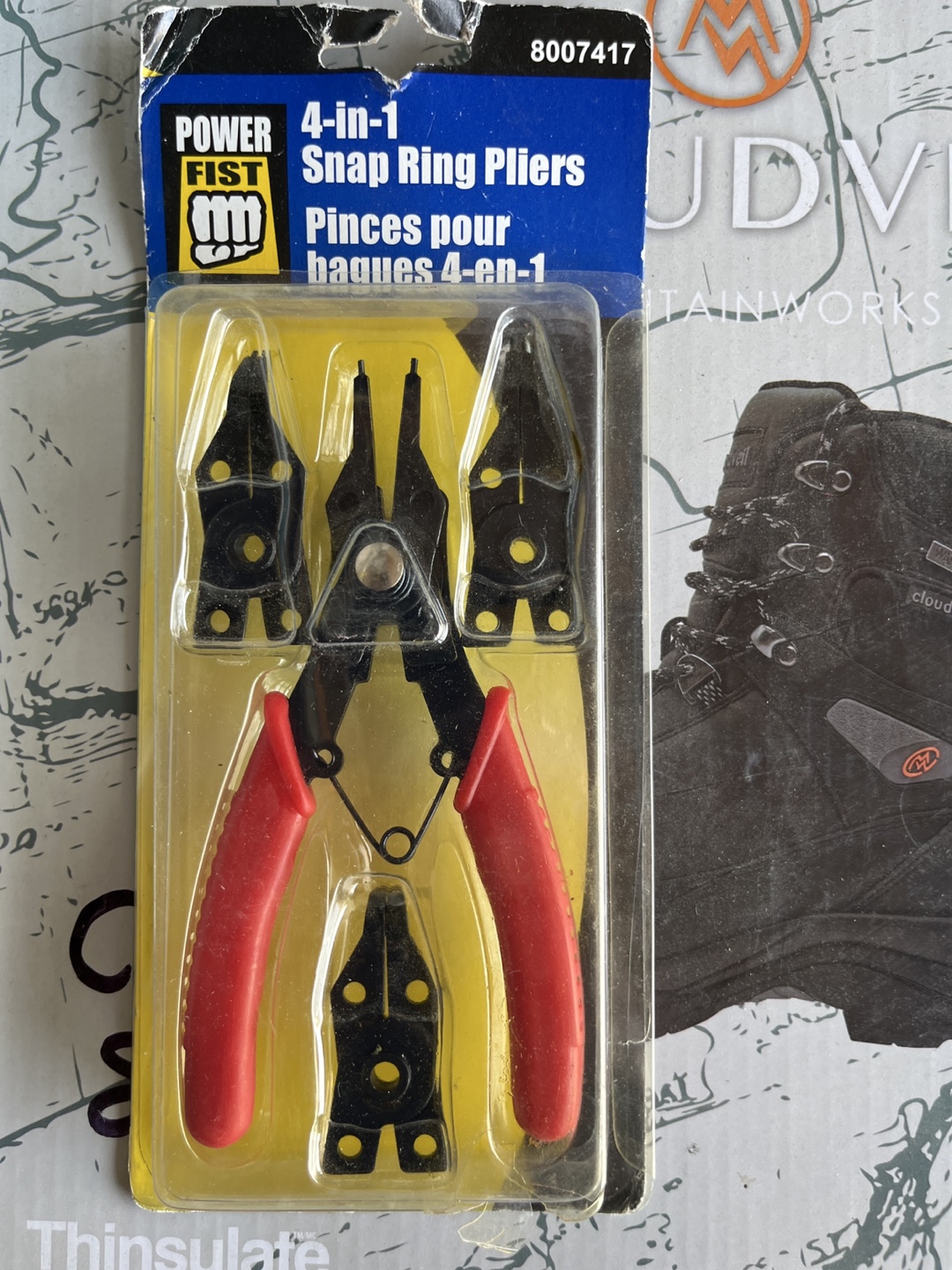 Power Fist 4-in-1 Snap Ring Pliers - New in Package