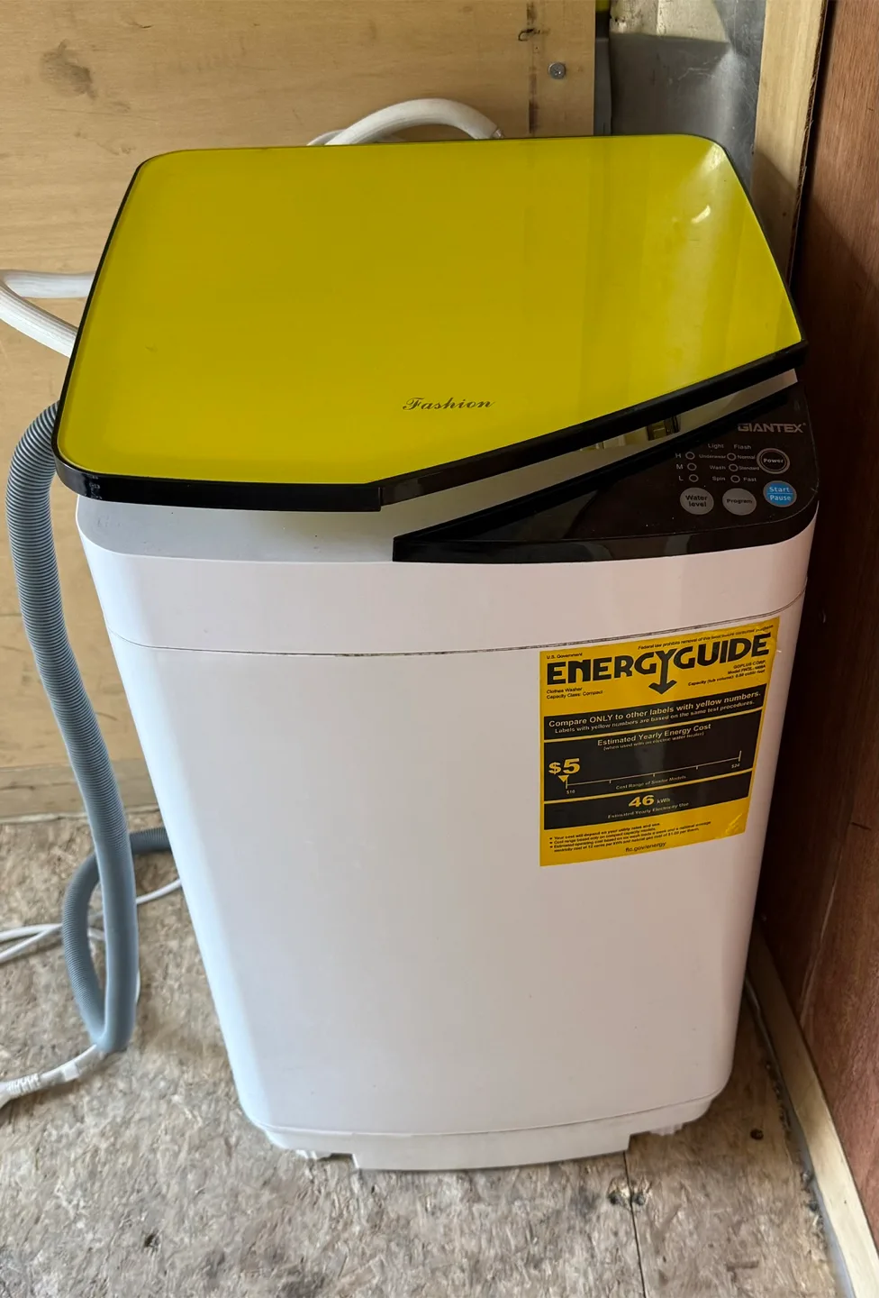 Giantex Full-Automatic Washing Machine, 7.7lbs Capacity Washer thumbnail