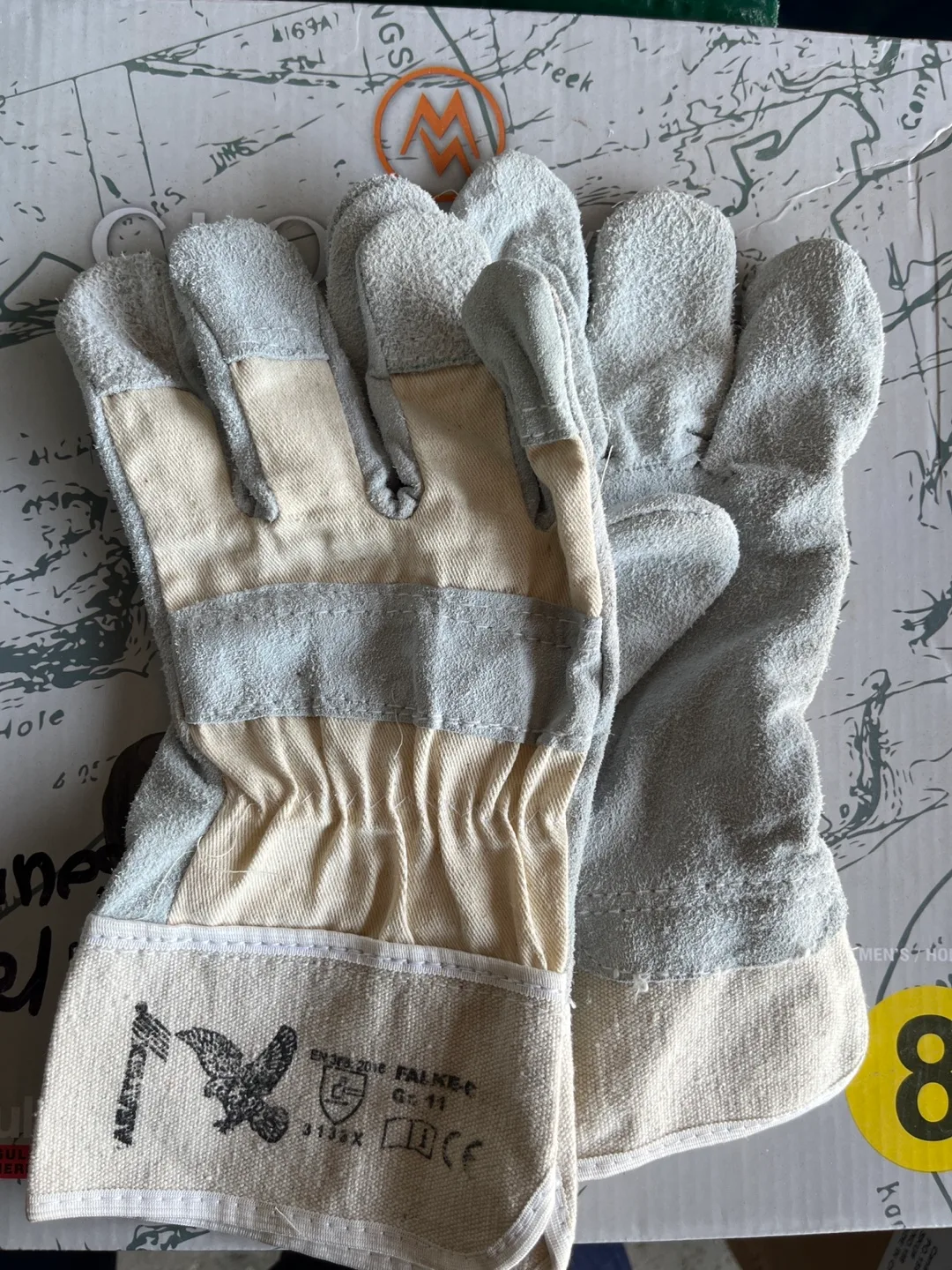 Falke Grey Work Gloves thumbnail
