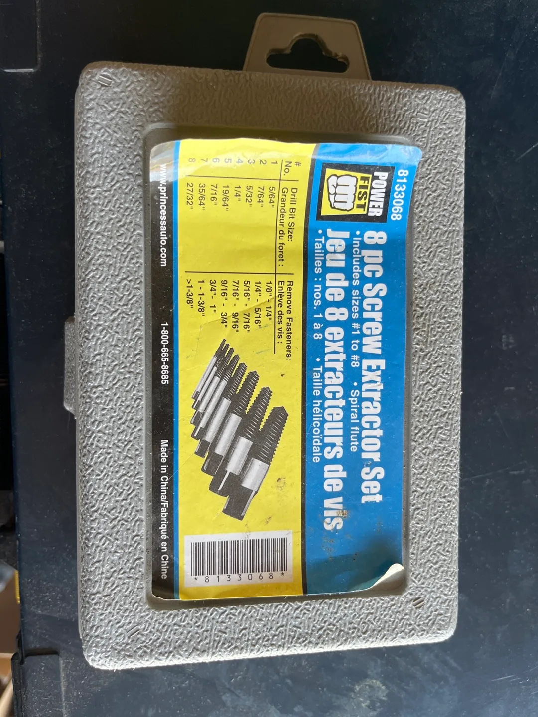 Power Fist 8 pc Screw Extractor Set thumbnail