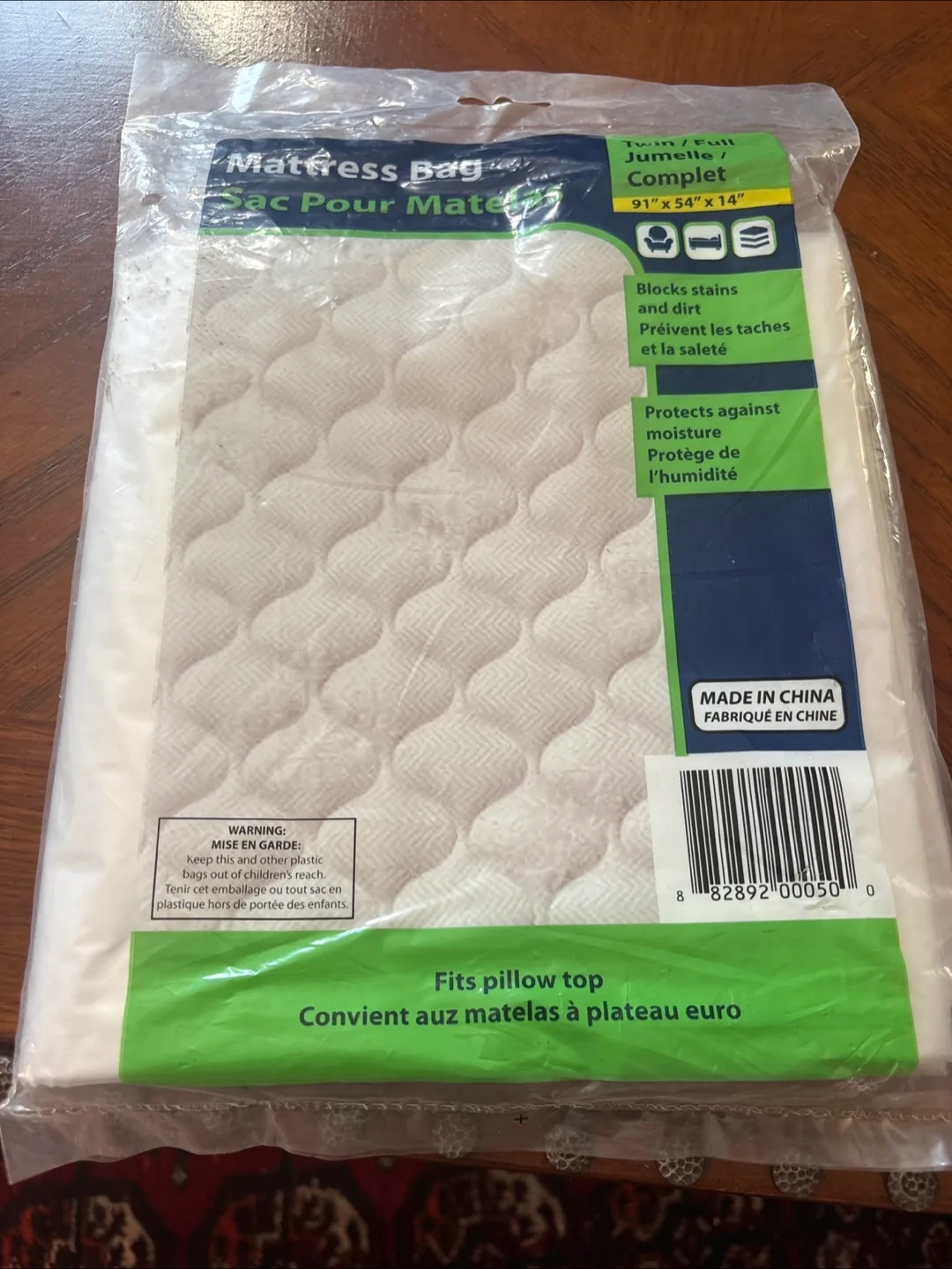 Twin/Full Mattress Bag - 91" x 54" x 14"