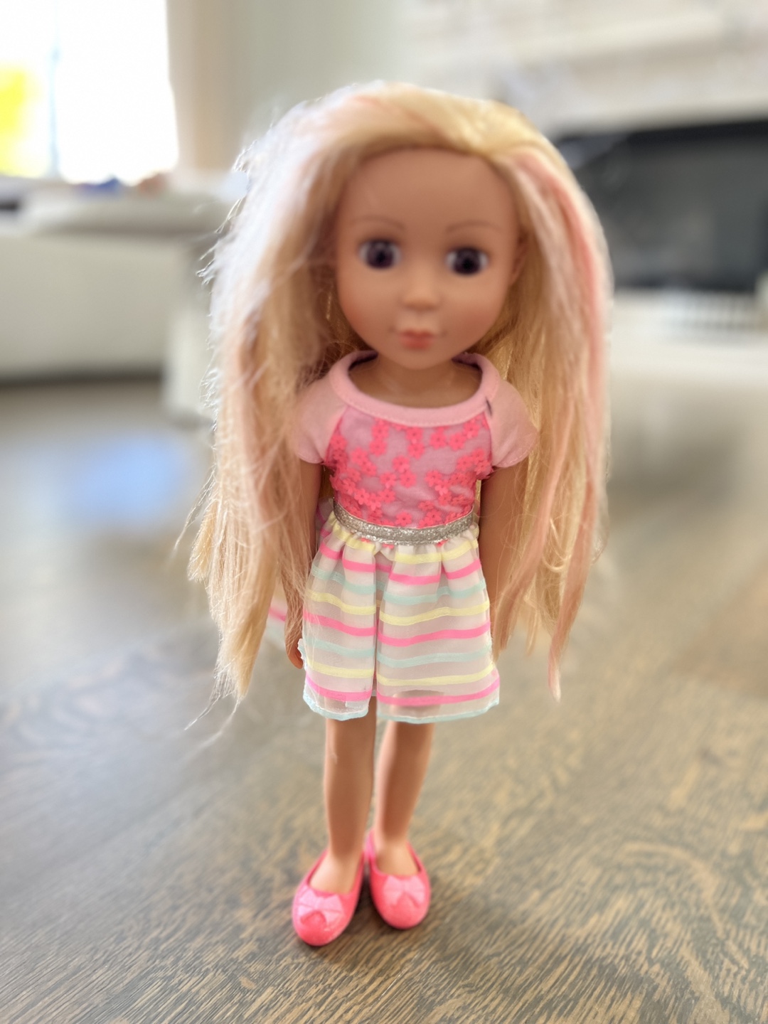 Two Blonde Haired Dolls with Clothes - photo 3