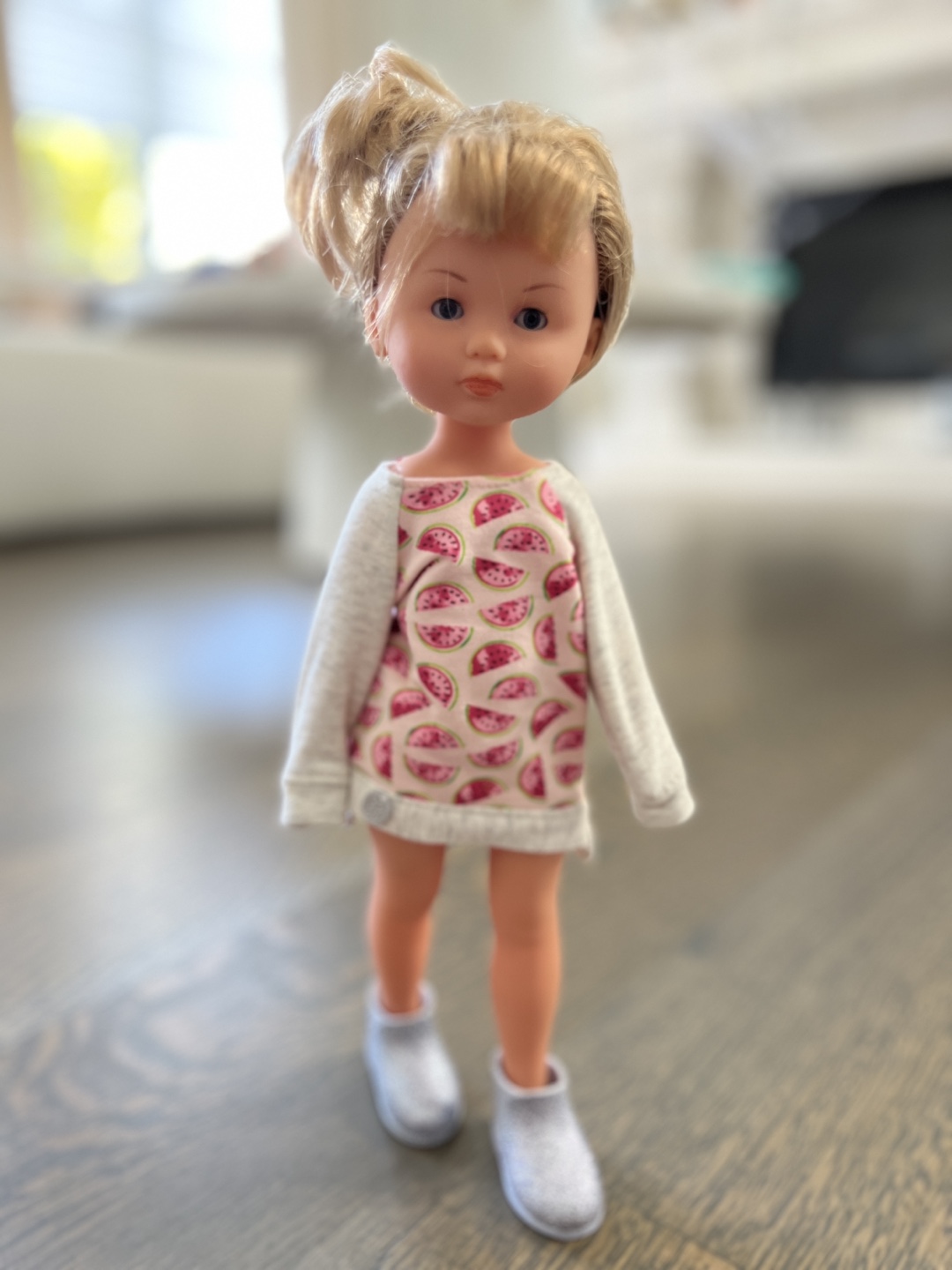 Two Blonde Haired Dolls with Clothes - photo 2