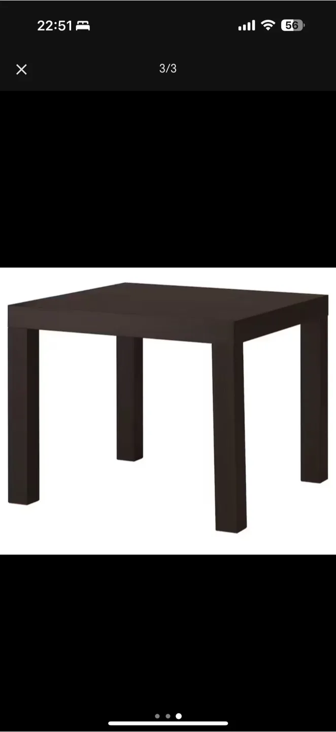 IKEA Lack Side Table - Dark Brown thumbnail