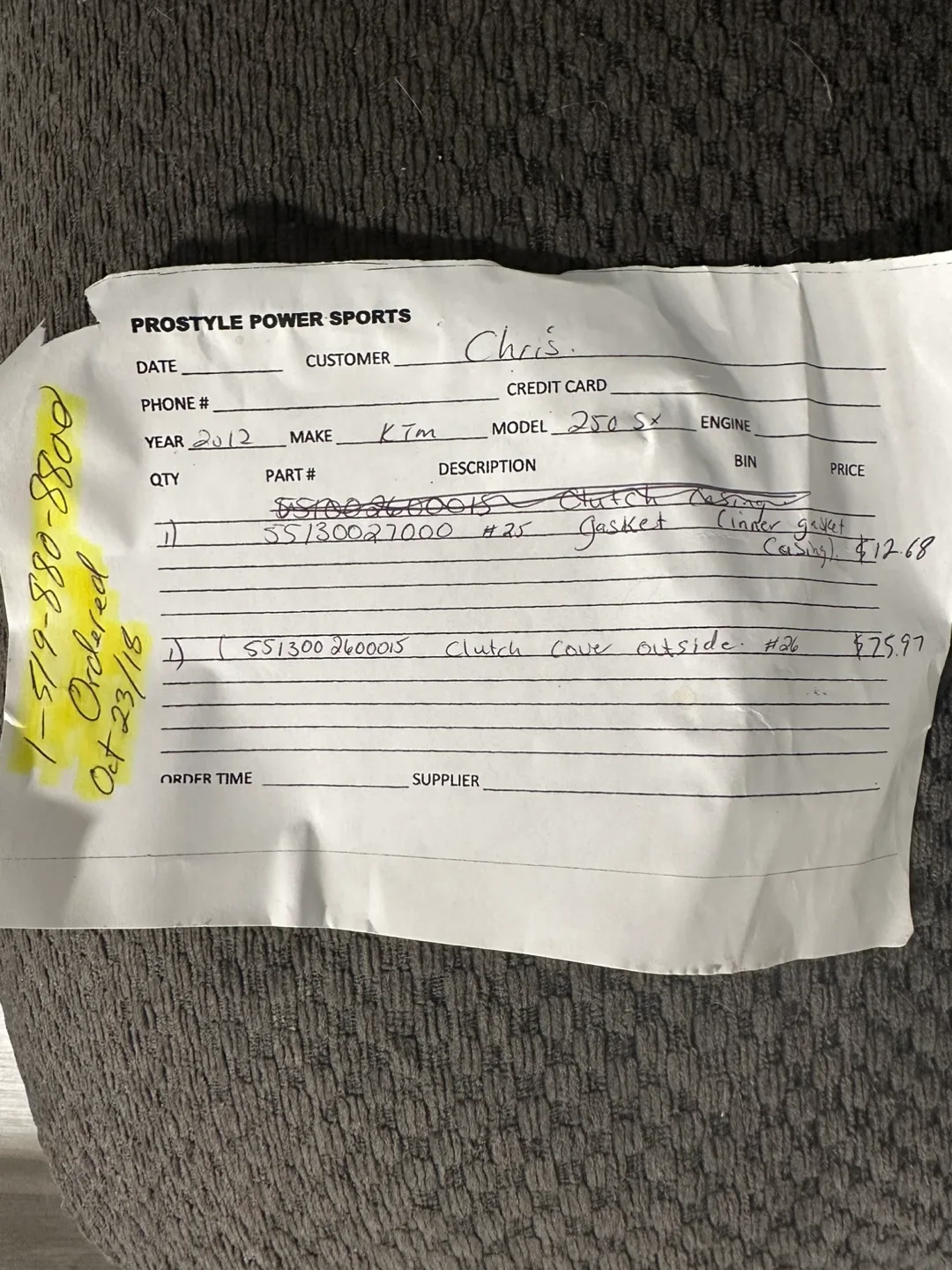 KTM 250 SX Clutch Cover & Gasket Set image indicator(2)