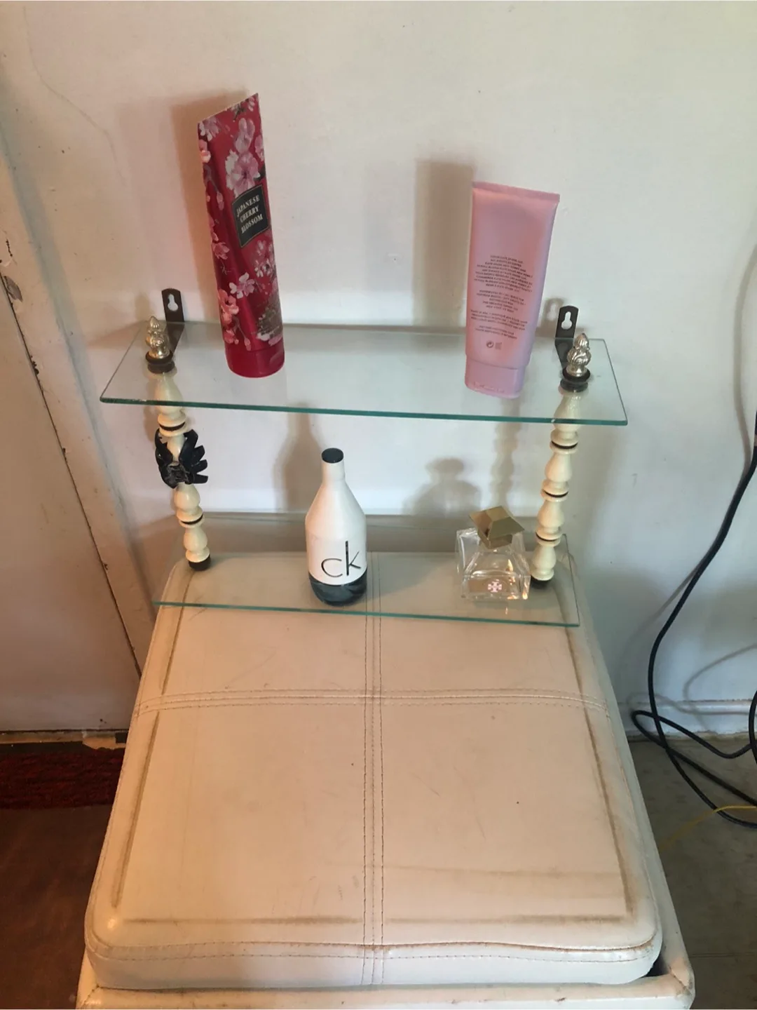 Glass Shelf with Decorative Accents thumbnail