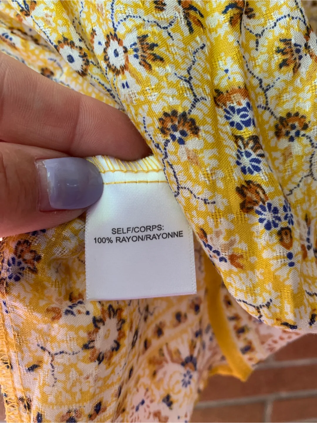 BNWT Rose & Olive Yellow Floral Blouse image indicator(4)