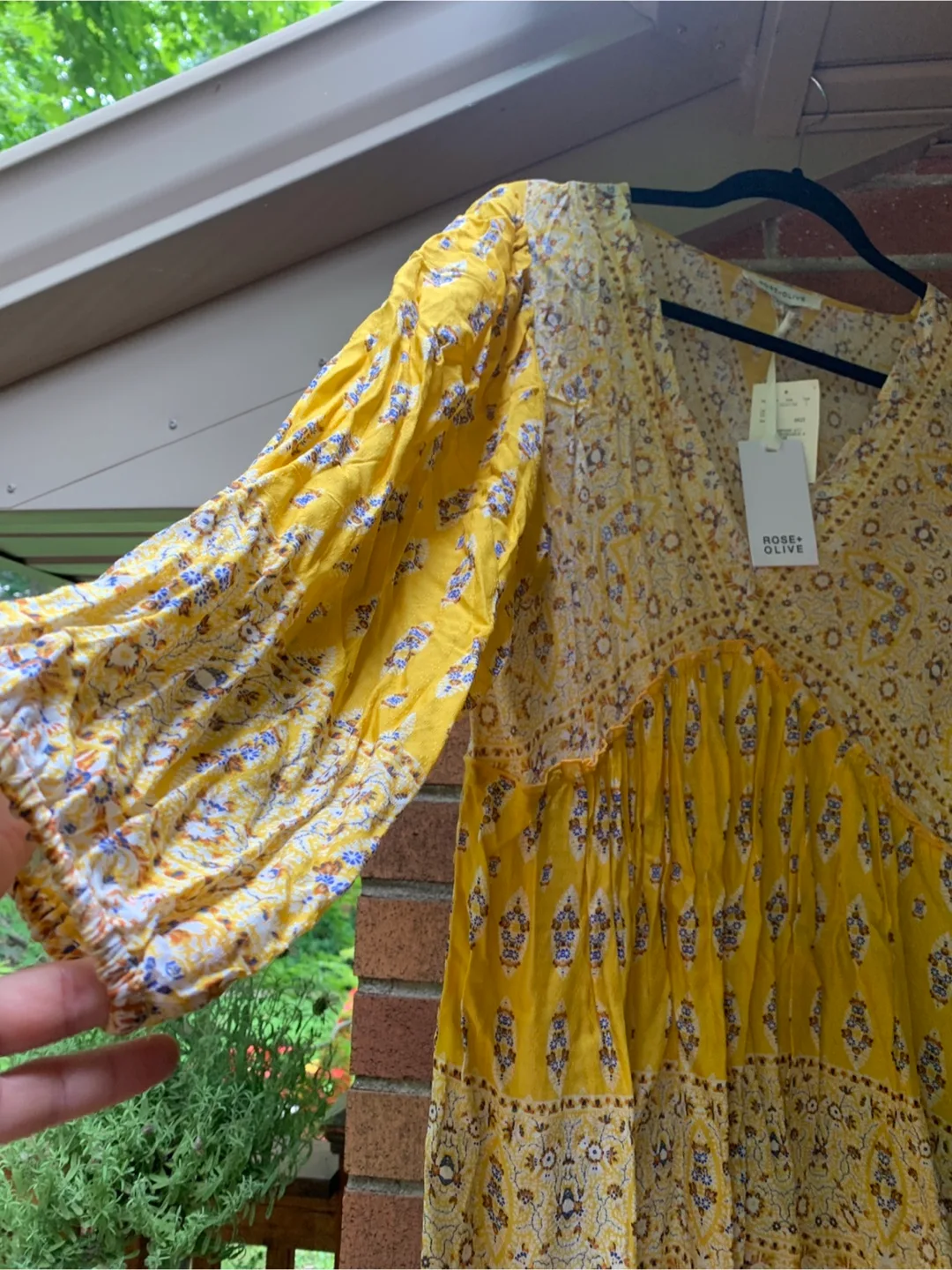 BNWT Rose & Olive Yellow Floral Blouse image indicator(3)