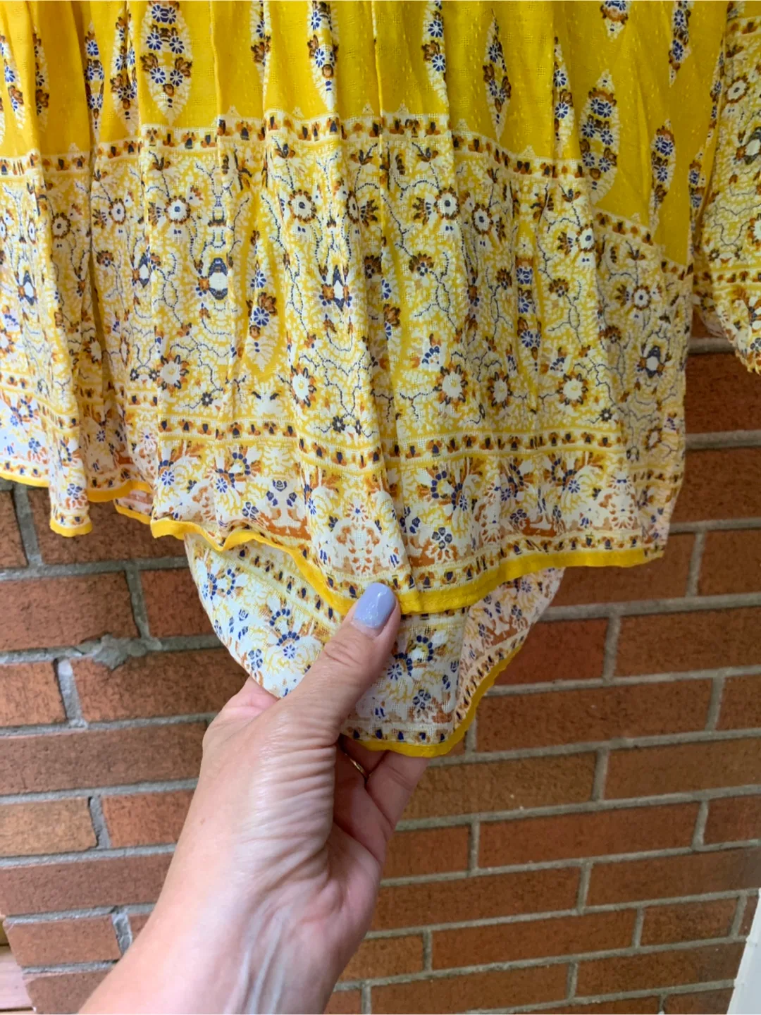BNWT Rose & Olive Yellow Floral Blouse image indicator(9)