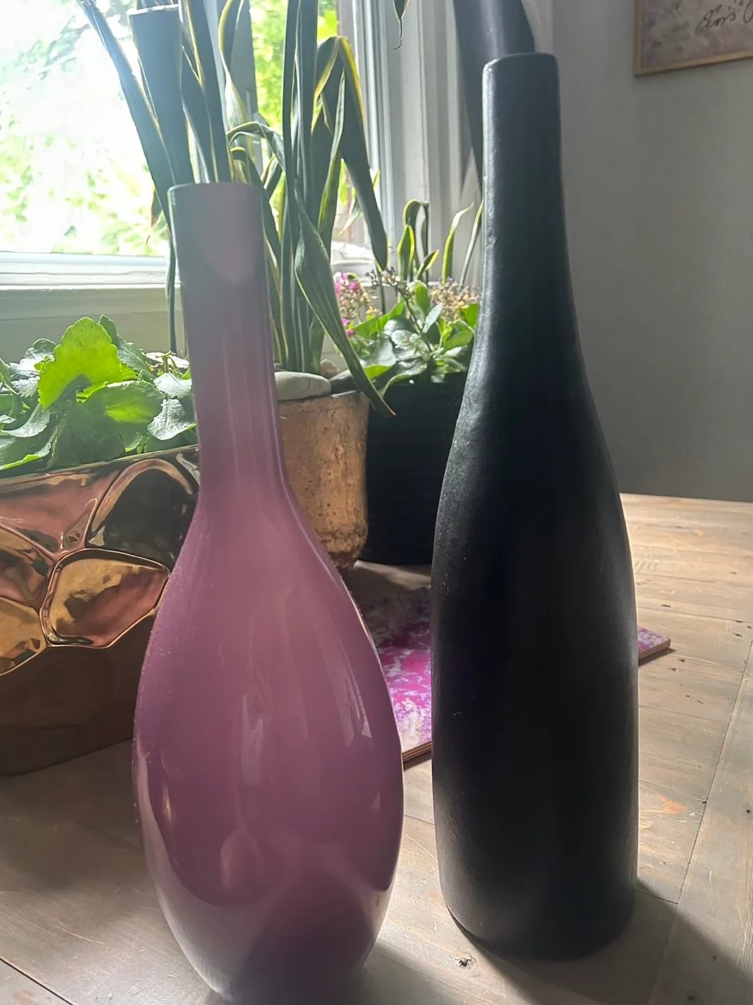 Purple & Black Decorative Vases $4 total image indicator(4)