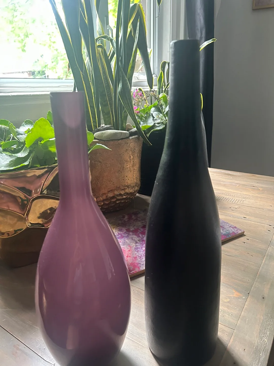 Purple & Black Decorative Vases $4 total image indicator(2)