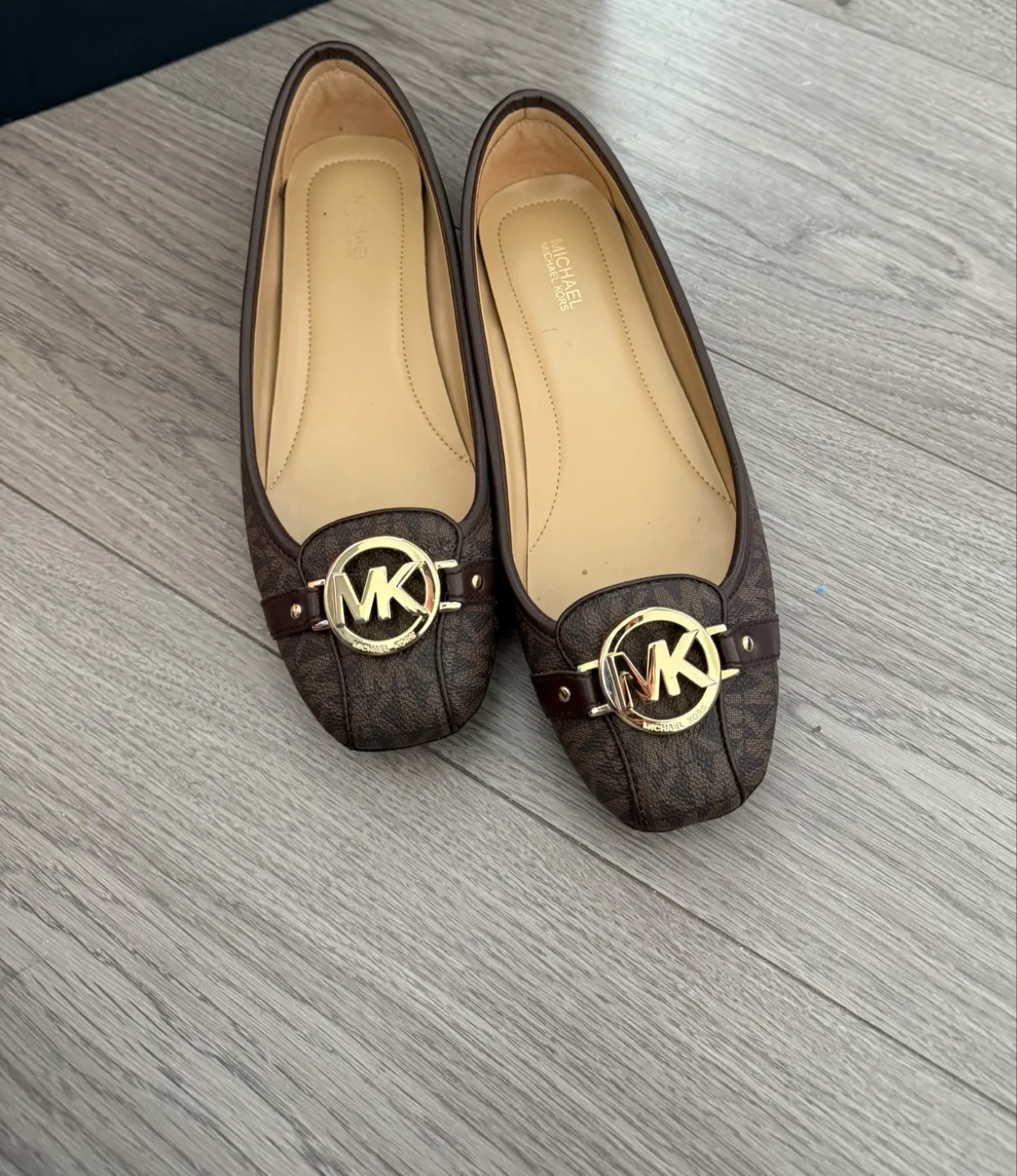 Michael Kors Brown Loafers, Size 8.5 , like new thumbnail