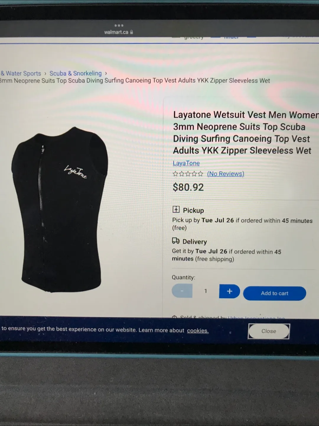 Layatone Wetsuit Vest/Large/new image indicator(3)