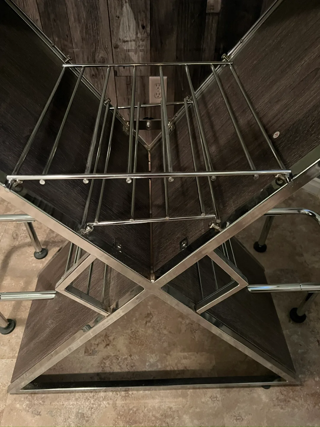 Modern Bar Table with Wine Rack image indicator(7)